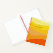 Einfache Orange Yellow Journal-Notizen personalisi Notizblock (Innenseite)