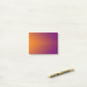 Einfache Orange zu Lila Post-it Klebezettel (Auf Schreibtisch)