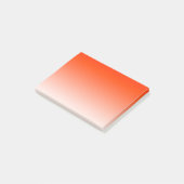 Einfache Orange zum Weiß Post-it Klebezettel (angewinkelt)