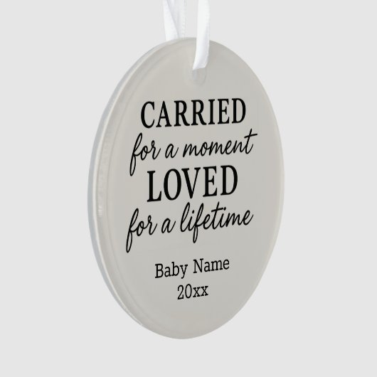 Einfache Ornament für Baby-Loss-Gedächtnis (Vorderseite)