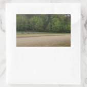 Einfache Orte Rechteckiger Aufkleber (Tasche)