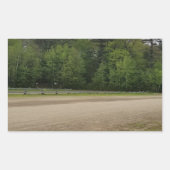 Einfache Orte Rechteckiger Aufkleber (Vorderseite)