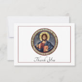 Einfache orthodoxe Christliche Beerdigung Dankeskarte (Vorderseite)