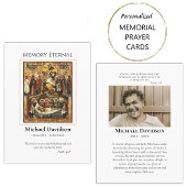 Einfache orthodoxe Christliche Beerdigungskarte Platzkarte