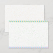 Einfache Ostere Paint Sprinkles Blanko Mitteilungskarte (Vorne/Hinten)