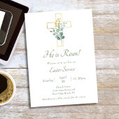 Einfache Osterfeier des Botanischen Kreuzes Einladung