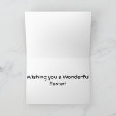 Einfache Ostern-Karte Feiertagskarte (Innenseite)