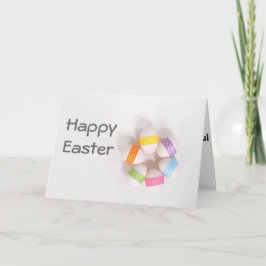 Einfache Ostern-Karte Feiertagskarte