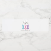 Einfache Ostersonne Personalisiert Wasserflaschenetikett (Einzelnes Label)