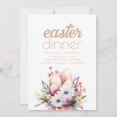 Einfache Ostervorgabe Einladung (Vorderseite)
