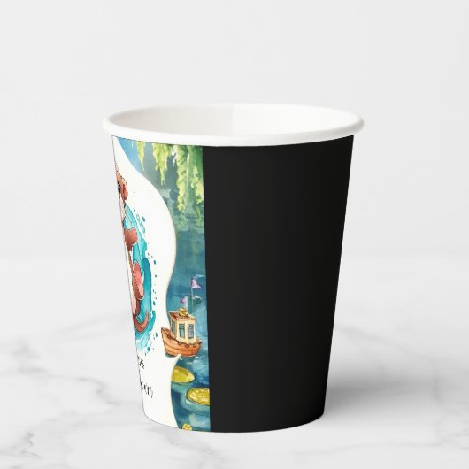 Einfache Otter Baby-Dusche Pappbecher (Links)