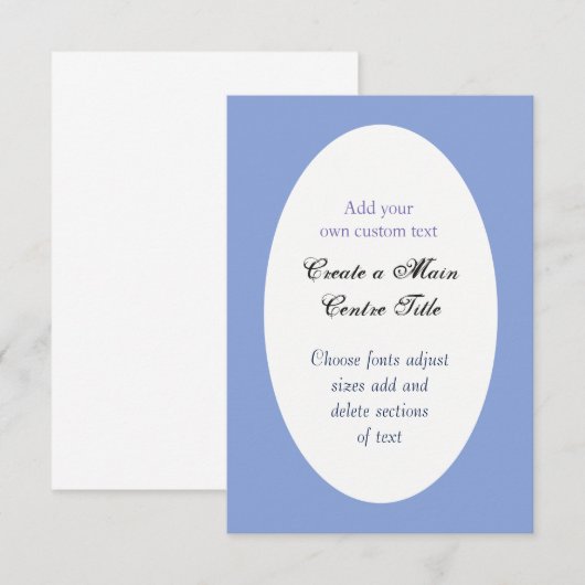 Einfache Oval Osterfeier oder Hochzeit nach Maß Einladung (Vorne/Hinten)