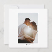 Einfache Overlay-Foto-Einladung Feiertagskarte (Rückseite)