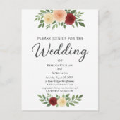 Einfache Overlay-Foto-Einladung Postkarte (Vorderseite)