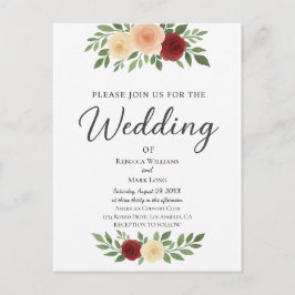 Einfache Overlay-Foto-Einladung Postkarte