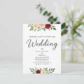 Einfache Overlay-Foto-Einladung RSVP Karte (Stehend Vorderseite)