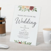 Einfache Overlay-Foto-Einladung Sockelschild (In SItu)