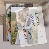 Einfache Overlay-Funktion für Real Vellum Elegante Einladung