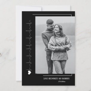Einfache Paar Foto Holiday Card Feiertagskarte