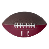 Einfache Paare Erste| White & Burgund Football (Vorderseite)