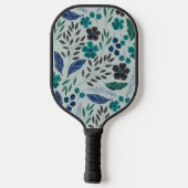Einfache Paddel mit floralen Mustern Pickleball Schläger (Rückseite)