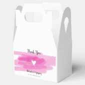 Einfache Paint Strokes & Heart Wedding Geschenkschachtel (Geöffnet)