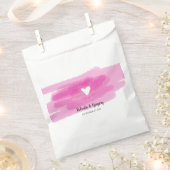 Einfache Paint Strokes & Heart Wedding Geschenktütchen (Ausgeschnitten)