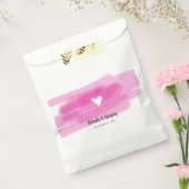 Einfache Paint Strokes & Heart Wedding Geschenktütchen (Versiegelt)