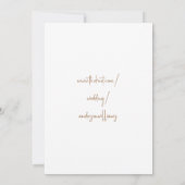 Einfache Pampas Foliage Foto Hochzeit Save The Date (Rückseite)