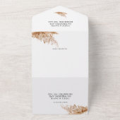 Einfache Pampasgras auf einer Hochzeit All In One Einladung (Außenbereich)