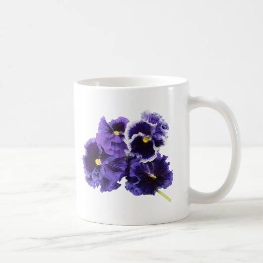Einfache Pansy-Tasse - kein Text Kaffeetasse (Rechts)