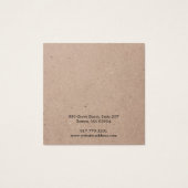 Einfache Papierring-Schmuckkarte (Rückseite)