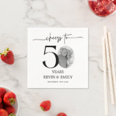 Einfache Papiertischdecken zum 50. Jubiläum Serviette (Beispiel)