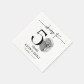 Einfache Papiertischdecken zum 50. Jubiläum Serviette (Ecke)
