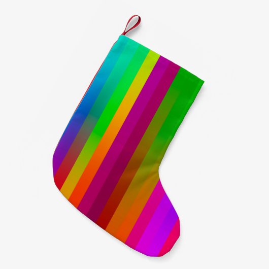 einfache parallele vertikale Linien Hintergrund. a Kleiner Weihnachtsstrumpf (Vorderansicht (hängend))