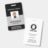 Einfache paranormale Foto-ID Ausweis (Vorder- & Rückseite)