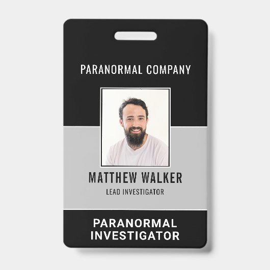 Einfache paranormale Foto-ID Ausweis (Vorderseite)