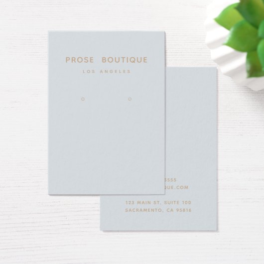 Einfache Pariser Earring-Display-Karte (Schreibtisch)