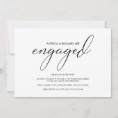 Einfache Partei für zeitgemäßes kalligrafisches En Einladung (Vorderseite)