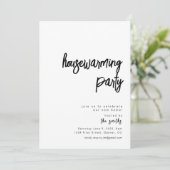 Einfache Party Einladung (Stehend Vorderseite)