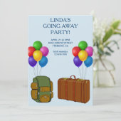 Einfache Party Einladung (Stehend Vorderseite)