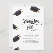 Einfache Party Einladung, Abschluss 2024 Einladung (Vorderseite)