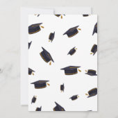 Einfache Party Einladung, Abschluss 2024 Einladung (Rückseite)