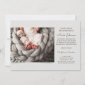 Einfache Party Einladung des klassischen Fotos (Rückseite)