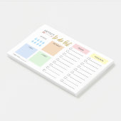Einfache Pastel Daily Organisator Post-it Klebezettel (angewinkelt)