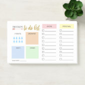 Einfache Pastel Daily Organisator Post-it Klebezettel (Büro)