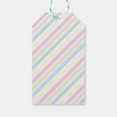 Einfache Pastel Happy Osterfest Bunny Niedlich Cla Geschenkanhänger (Rückseite)