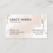 Einfache Pastell Gold-Visitenkarte