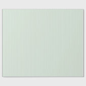 Einfache Pastell-Grüne Pinstripes Geschenkpapier (Flach)