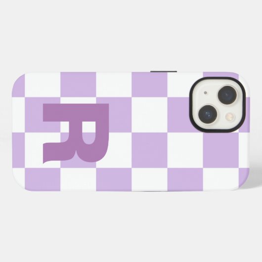 Einfache Pastell-Lila Lilac-Karton iPhone Hülle (Rückseite (Horizontal))